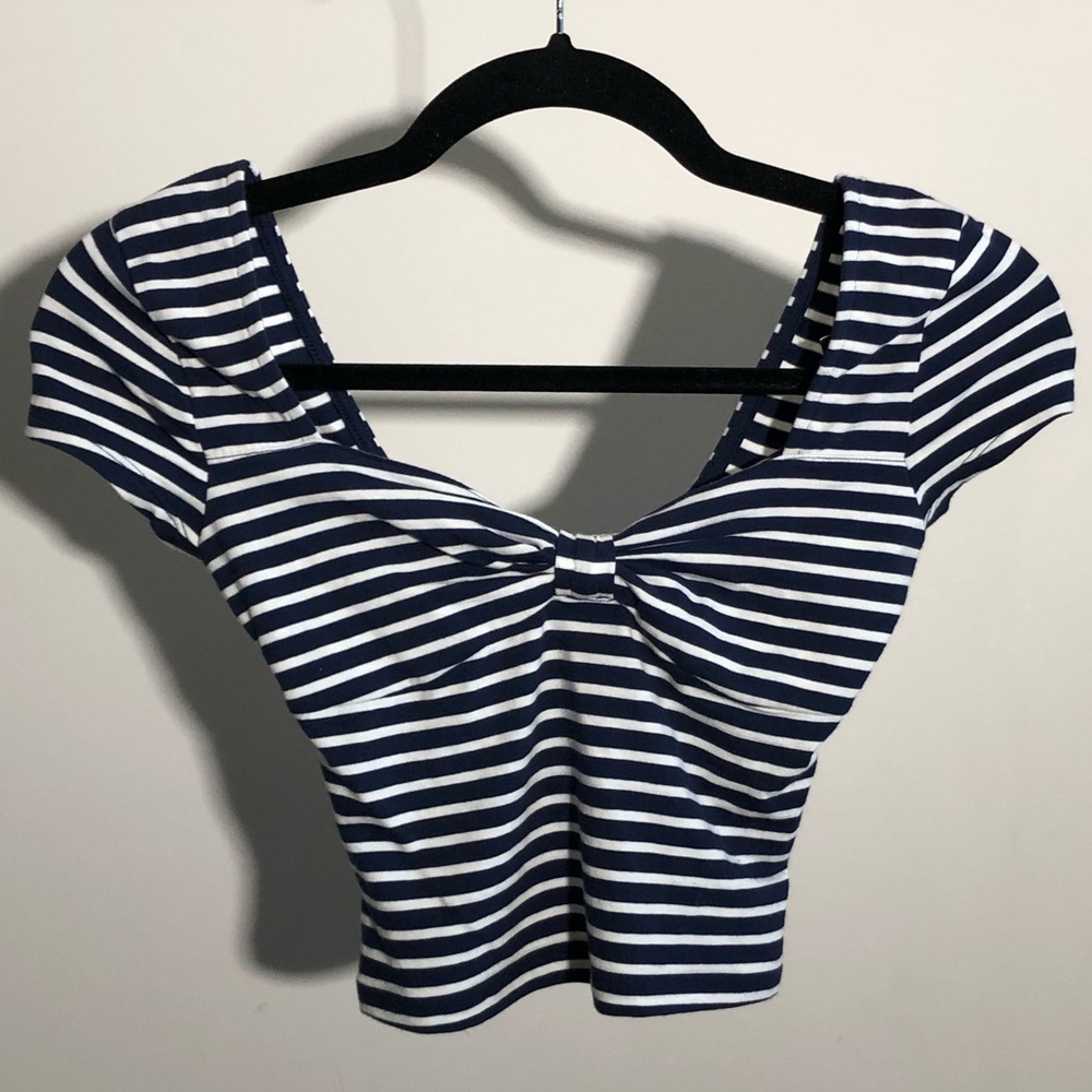Abercrombie & Fitch striped crop top